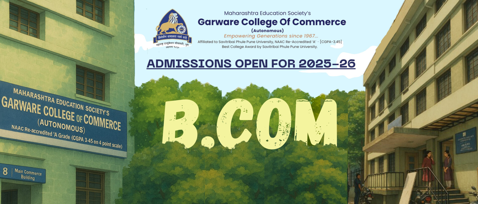 Bcom Admission Slider